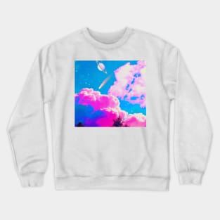 Dreamwave Cloud Saturn Comet Crewneck Sweatshirt